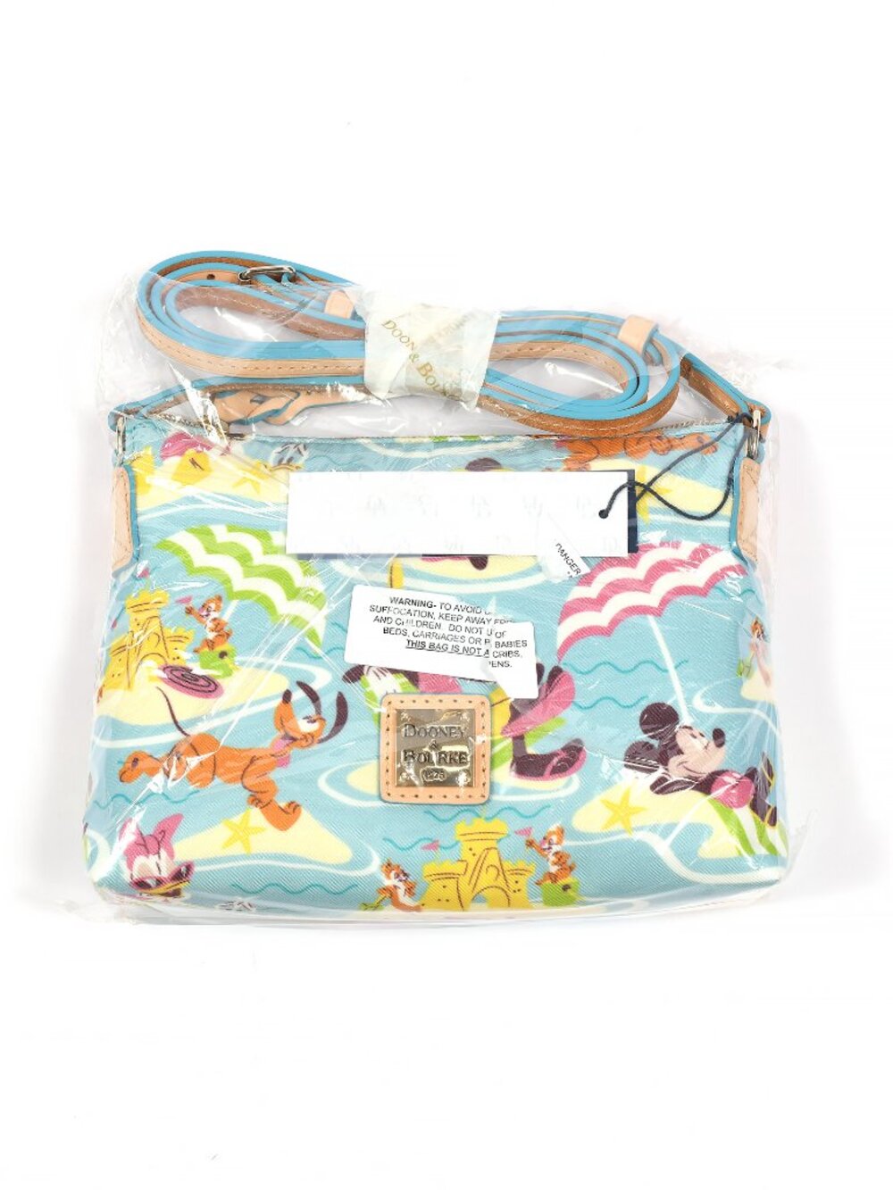 Disney Dooney & Bourke Beach Pouchette Crossbody Mickey Minnie